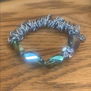 Chain and gem bracelet